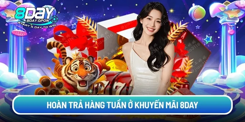 Hoàn trả hàng tuần ở khuyến mãi 8day