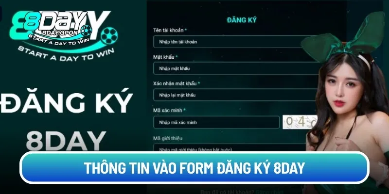 Thông tin vào form đăng ký 8day