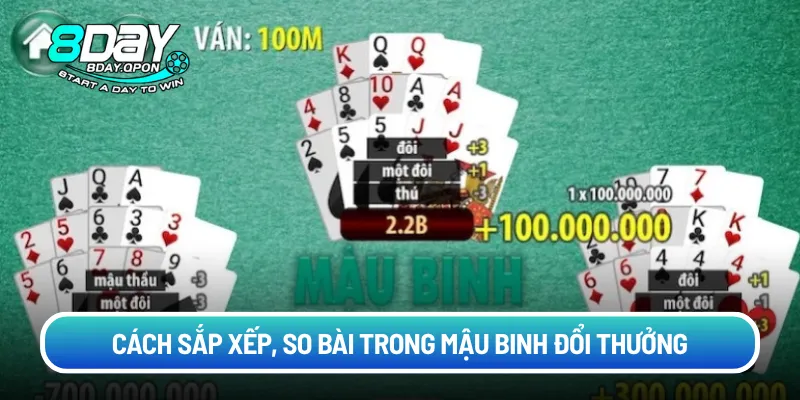 Cách sắp xếp, so bài trong mậu binh đổi thưởng