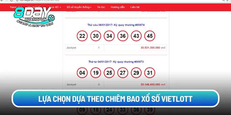 Lựa chọn dựa theo chiêm bao xổ số Vietlott